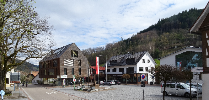 Ortsmitte Oberwolfach-Kirche